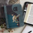 thumbnail image 6 of HELLHERO Sea Turtle Bible Cover Zippered Pockets for Church Outdoor Study Christian Prayer, PU Leather Portable Church Bible Bag, 6 of 12
