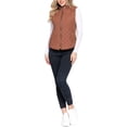 thumbnail image 6 of NE PEOPLE Women’s Quilted Vest – Lightweight Sleeveless Full Zip Up Casual Stand Collar Padding Gilet Jacket with Pockets NEWV40 New Camel S, 6 of 7