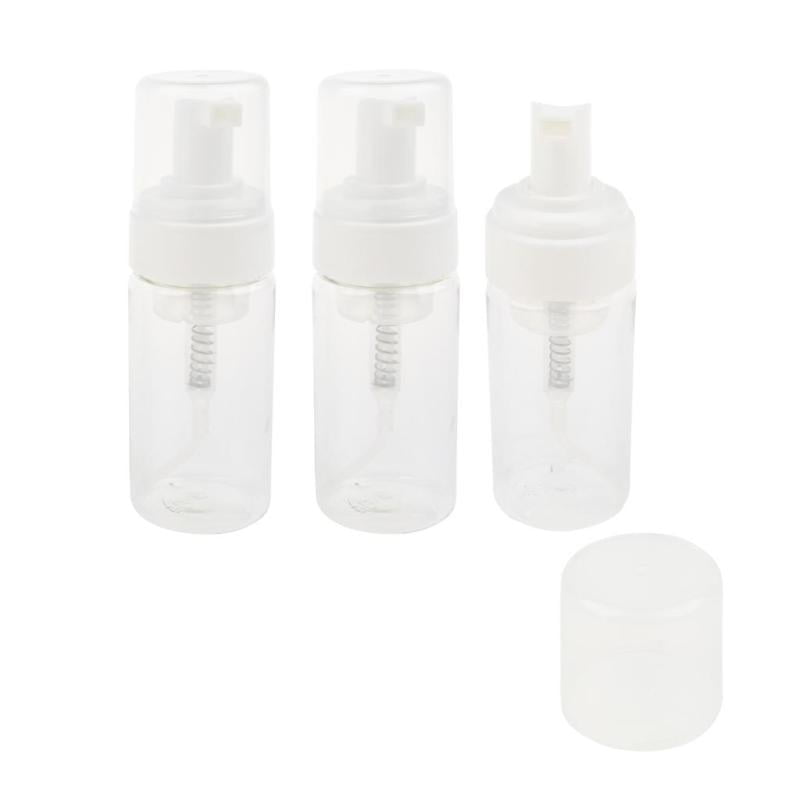 Pack of 3 Plastic Mini Foaming Soap Dispensers Travel Pump Bottles 