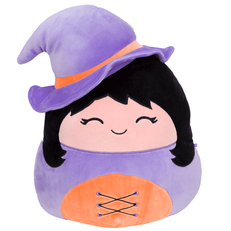 Squishmallow 16" Halloween Winnie the Witch with Purple and orange Hat