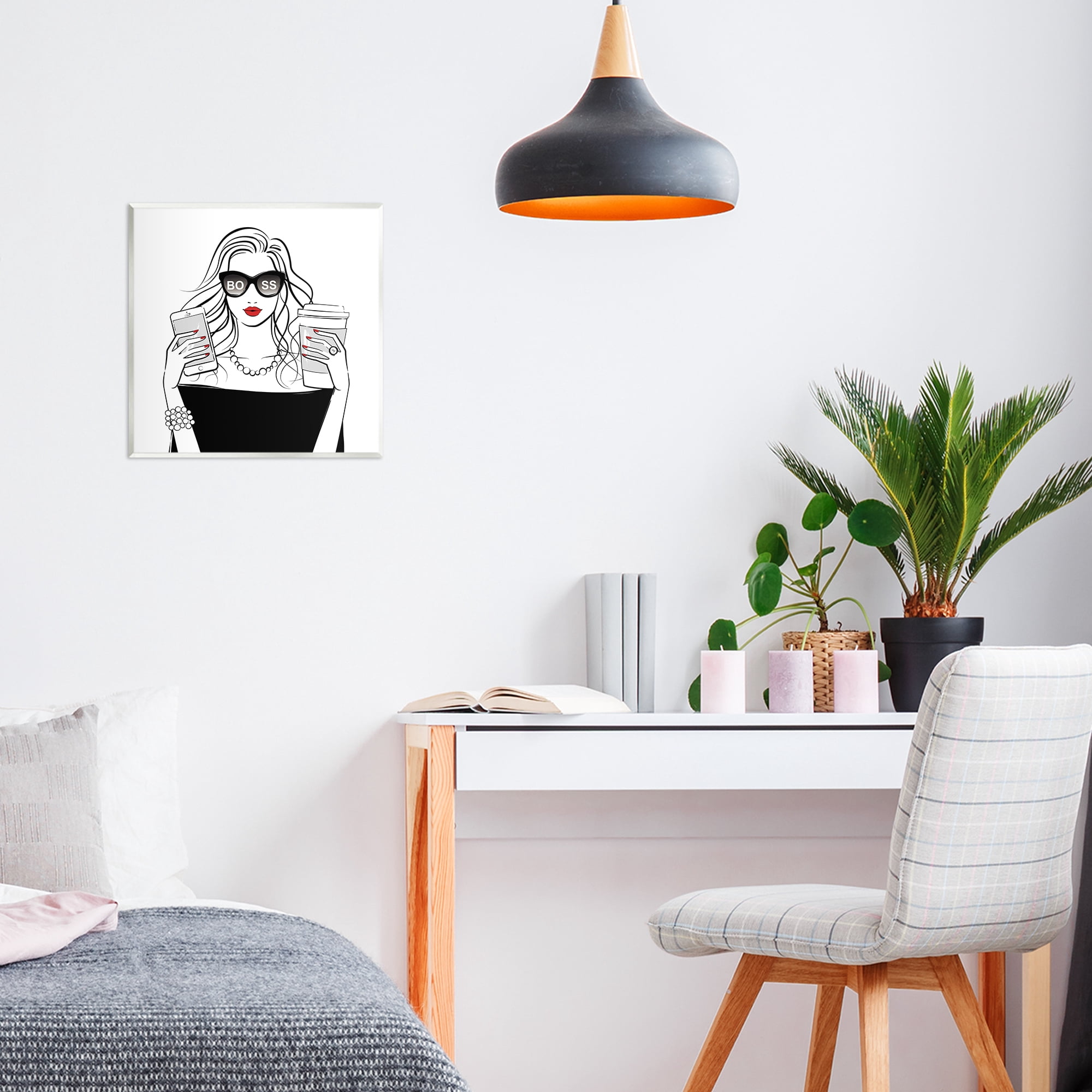 Stupell Industries Chic Boss Morning Coffee Moment Wall Plaque Art, design by Martina Pavlova