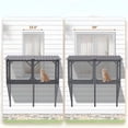 thumbnail image 5 of AuraLane 43.3" Cat Window Box,Catio Outdoor Cat Enclosure for Sunbathing,Napping & Viewing,Window Perch for Large Cats, 5 of 8