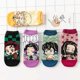 thumbnail image 4 of Calcetines tobilleros de anime, 5 pares de calcetines casuales de algodón con estampado de dibujos animados de anime, divertidos y suaves, regalo para mujeres y hombres., 4 of 5