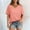 Pink, variant on SNKSDGM Easter Shirts for Women Going Out Tops for Women Plus Size Red Women's T Shirt V Neck Short Sleeved Casual Loose T Shirt Top Will Be Popular In 2025 Plus Size Tops for Women Long Sleeve Green