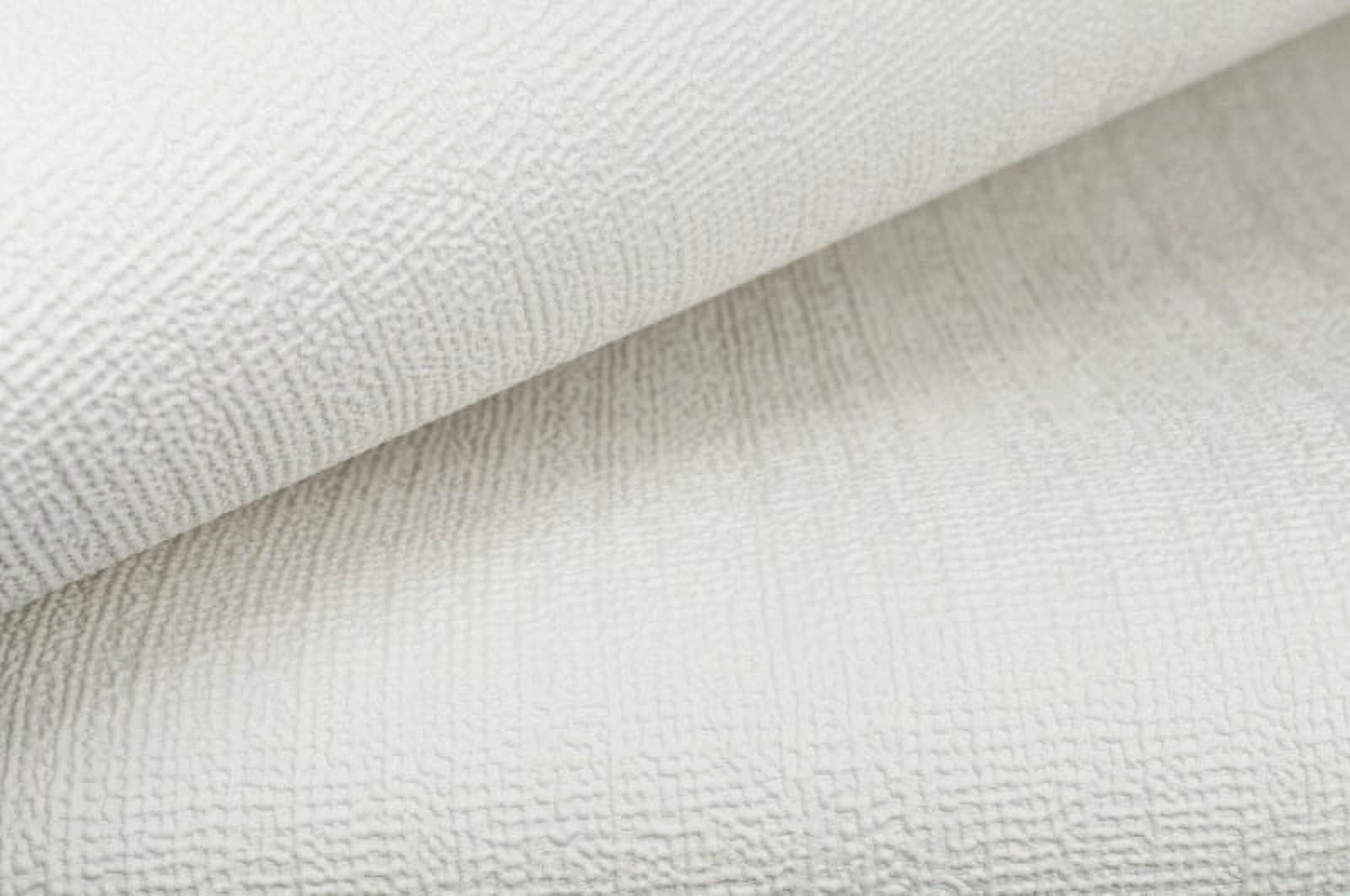 Linen White Paintable Wallpaper