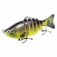 thumbnail image 1 of Mr.Garden 3.9" Fishing Lures Yellow Multi Jointed Swim Baits Outdoor Fishing Gear for Bass Pike Fit Saltwater and Freshwater, 1 of 5