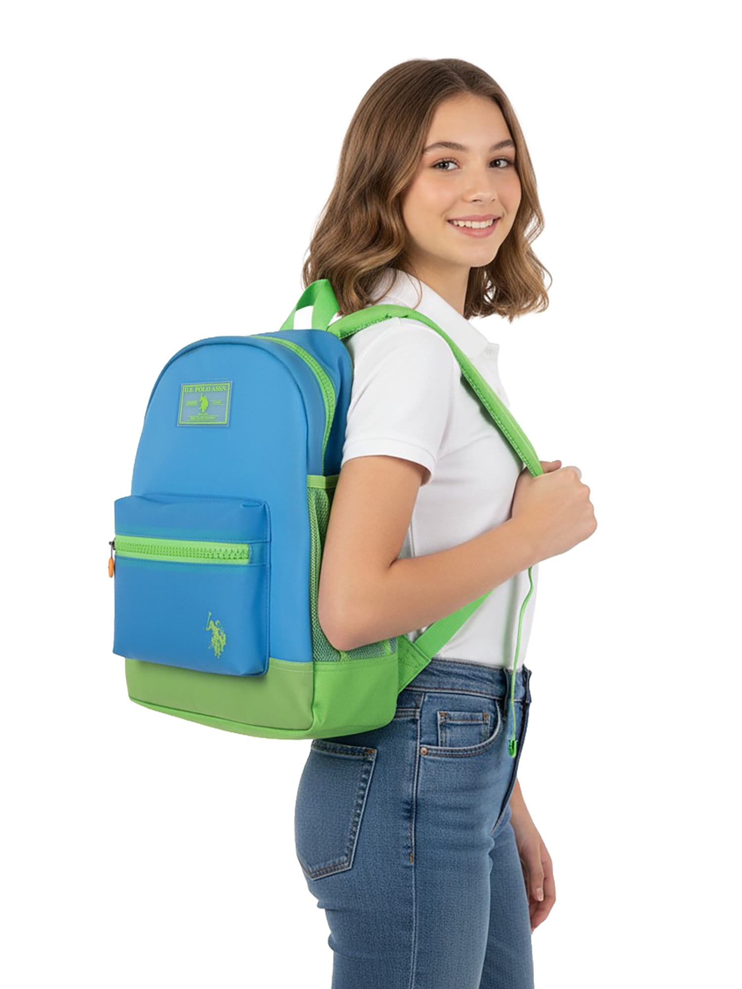 U.S. Polo Assn. 13" Jelly Frosted Toddler Backpack, Blue