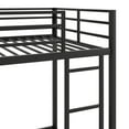 thumbnail image 6 of Twin over Twin Metal Bunk Bed, Low Bunk Bed with Ladder, Black(OLD SKU:WF282465AAB), 6 of 9