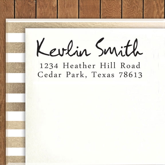 Printtoo Personalized Self Inking Stamp Round Custom Rustic Wedding Invitation Thank You Rubber Stamp