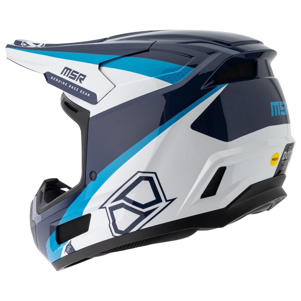 MSR™ Mav Inertia Dirt Bike Motocross Helmet w/MIPS X-Large Blue/White