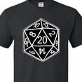 thumbnail image 4 of Inktastic 20 Sided Black Dice T-Shirt, 4 of 5