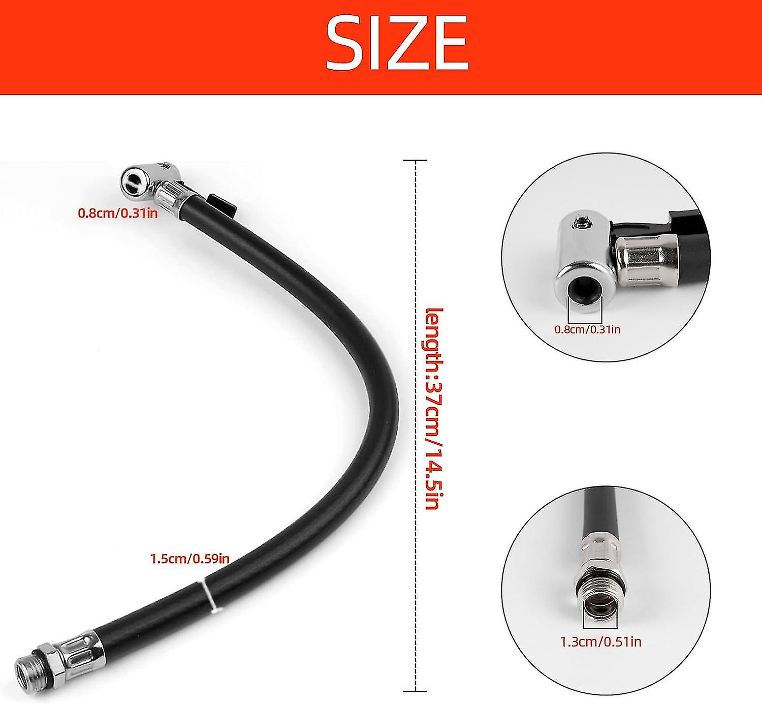 Adaptateur De Gonflage Pneu à Verrouillage Rapide – Raccord Air Comprimé Pour Pompe Vélo, Moto, Voiture – Métal Et Caoutchouc, étanche, Sans Fuite - 5