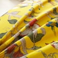 thumbnail image 4 of OctoRose Full Size 3 Side Zipper Linen Yellow Birds Printing Futon Cover Slipcover/Sofa Day Bed Couch Mattress Cover Protector (Cover ONLY) (LinenPrint-Birds-Yellow), 4 of 4