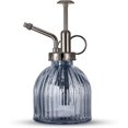thumbnail image 1 of Botella rociadora de vidrio de 16,5 cm de alto Mr. Plant - Gris, regadera vintage de vidrio con bomba superior, regadera pequeña para suculentas de interior, 1 of 5