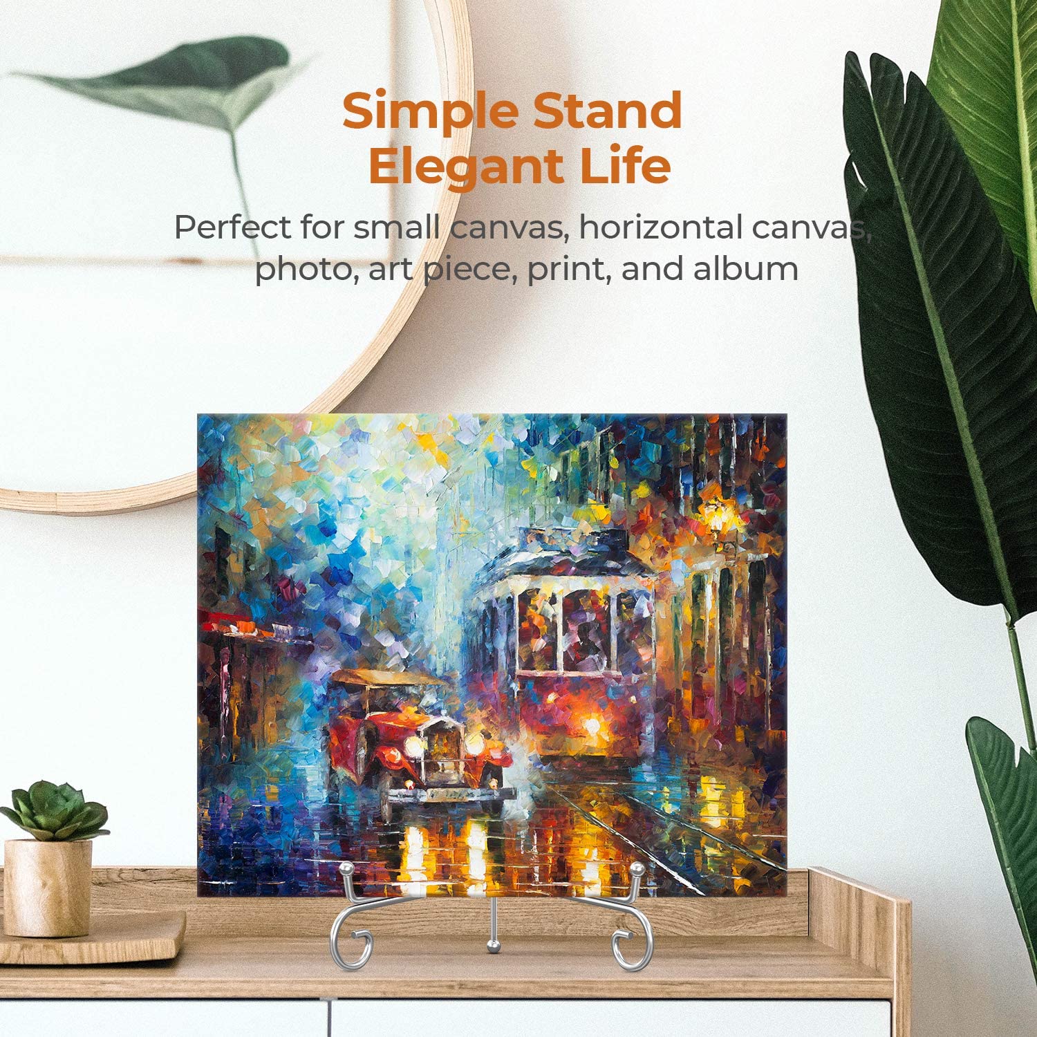 Plate Stands for Display - 6 Inch Holder + Metal Easel Stand for Picture Frame, Decorative Plates, Photo, Book, Collectibles (2 Pack)