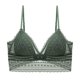 thumbnail image 1 of Sujetador de copa triangular ultrafino para mujer, ropa interior inalámbrica, sujetador de encaje sin espalda grande con espalda en forma de U y hombros descubiertos para mujer, 1 of 6
