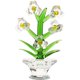 thumbnail image 1 of Adorno de flores de cristal, orquídea artificial creativa, decoración de bonsái para el hogar, artesanía de bonsái para escritorio, 1 of 7