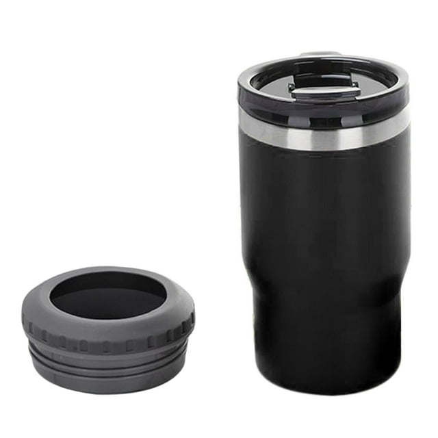 Soporte aislante para botellas de 14 oz Nikou enfriador de latas aislado acero inoxidable 304 negro