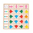 thumbnail image 1 of Juguetes Sensoriales de Madera Montessori, Rompecabezas de Pensamiento, Juego de Dirección Temprana Infantil Multifuncional, Color Cog Sunnimix Tablero sensorial a juego, 1 of 8