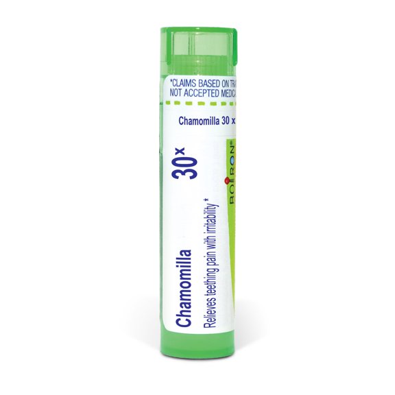 Boiron Chamomilla 30X, Homeopathic Medicine for Teething Pain With Irritability Relief, 80 Pellets