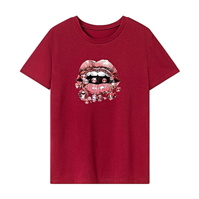 Camiseta para mujer Recuerdo de verano Ropa de moda Camiseta con cuello redondo para senderismo Mujer XL