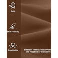 thumbnail image 6 of FEOYA Women's High Waisted Bikini Bottom Ladies Full Coverage Swim Bottoms Tummy Control Bathing Suit with Pockets Swimsuit Shorts for Gym Swimming S Brown, 6 of 7