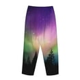 thumbnail image 7 of Fotbe Northern Lights Women's Pajama Pants,Sleepwear Pants,Pj Bottoms Drawstring And Pockets-Small, 7 of 7