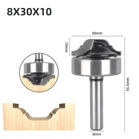 

GLFILL 8mm Shank With Bottom Bearing Router Bit Woodworking Milling Cutter Edge Cutting
