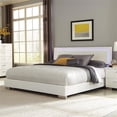 thumbnail image 4 of Bowery Hill Wood Eastern King LED Panel Bed in White High Gloss, 4 of 6