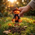 thumbnail image 5 of Halloween Outdoor Yard Decorations Pumpkin Scarecrow Garden Stake, 2D Bohemian Acrylic Lawn Decor with Witch Hat for Garden, Porch, Flower Bed and Party Display, 5 of 7