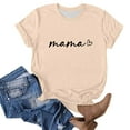 thumbnail image 4 of Fiudx Camisetas para Mujer Camiseta Casual de Manga Corta con Cuello Redondo y Estampado de Letras para Mujer, 4 of 4