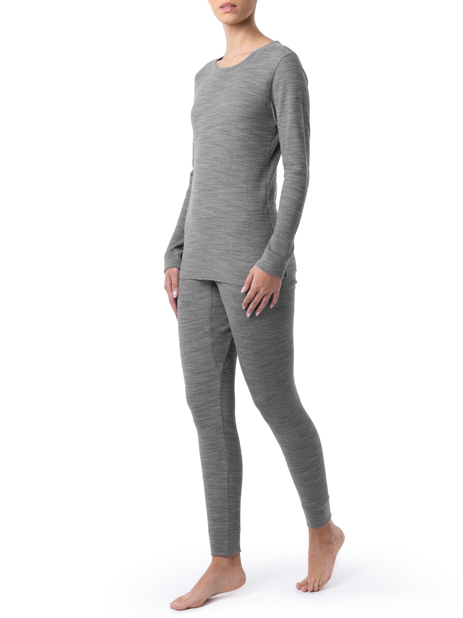 Fruit of the Loom Women's and Women's Plus Eversoft Waffle Top and Bottom Thermal Set