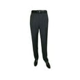 thumbnail image 4 of Men's MANTONI Pleated Pants 100% Wool Super 140's Classic Fit  46306-3 Charcoal, 4 of 10