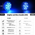 thumbnail image 2 of LOFTEK 13 LED Submersible Lights Remote Control with Suction Cups 164ft Remote Range  Extra Bright Color Changing Underwater Lights for Ponds Pool Boat  IP68 Full Waterproof Battery Opera, 2 of 9