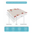 thumbnail image 5 of Quilts Twin XL Size, Red Yellow Spring Floral Soft Comforter Bedding Set for Bed, Modern Abstract Art Lightweight Quilted Bedspread with Pillow Cover(2 Pieces) for All Season, 68x98 Inch, 5 of 6