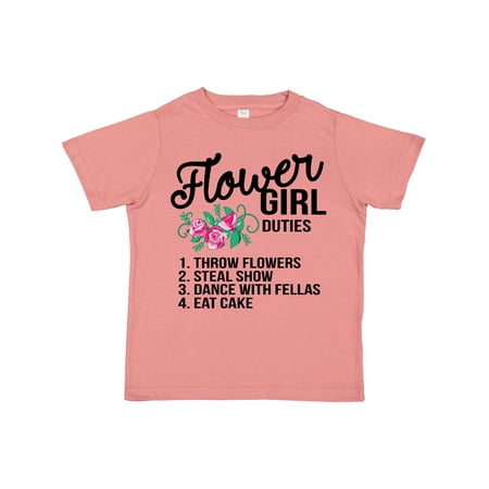 

Inktastic Flower Girl Wedding Duties Gift Toddler Toddler Girl T-Shirt