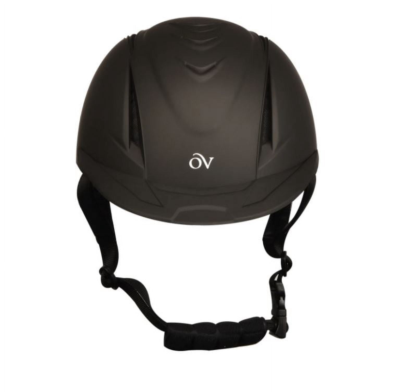 Lrg / X Ovation Comfortable Ventilated Deluxe Schooler Helmet Black Vents