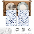 thumbnail image 5 of Navy Blue Eucalyptus Kitchen Towels Set of 3, Spring Summer Botanical Leaves Absorbent Dish Towels for Kitchen, Microfiber Hand Towel, Quick Drying Tea Towel for Cleaning Decorative Dishcloths, 5 of 7