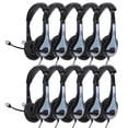 thumbnail image 1 of Auriculares estéreo externos Avid AE-36 blancos con micrófono Boom (x10), 1 of 8