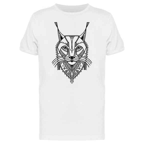 Ethnic Style Bobcat Head Tee Men's -Image by Shutterstock