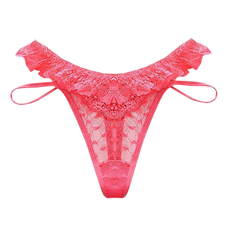Victoria's Secret Love Logo Waistband Red Lace Large Hiphugger Panty N –  Think Pink And More