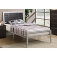 thumbnail image 1 of Metal Bed with Espresso Wood Panels, 1 of 1