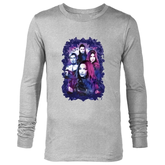 Disney Descendants 3 Carlos, Jay, Mal, and Evie - Long Sleeve T-Shirt for Men -Customized-Athletic Heather