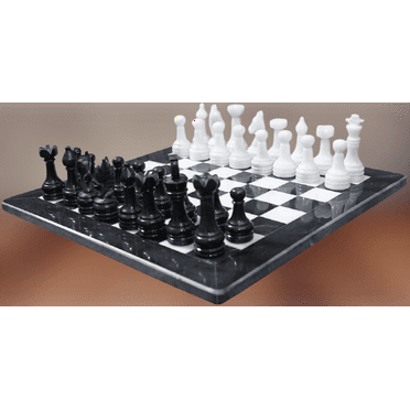 Marble Chess Sets Handmade Black and White Chess Boards 15 x 15 