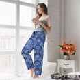 thumbnail image 5 of Salouo Blue Mandala Harmony Print Women's Pajama Pants Casual Loose Sweatpants PJs Flowy Pants Drawstring Palazzo for Women Wide Leg Pants Lounge Pajama -X-Large, 5 of 8