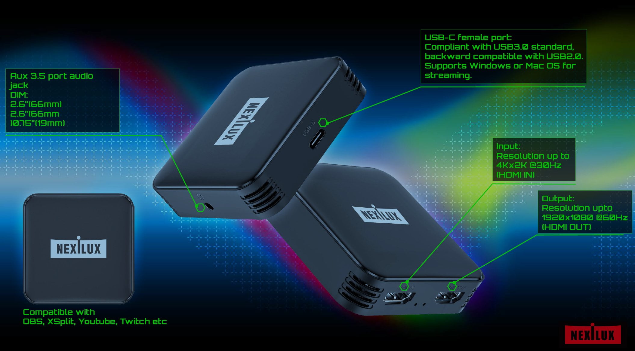 HDMI Video Capture Card External USB