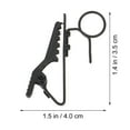 Phlegsive Mic Clip for Lavalier Mics Metal Holder for Wireless