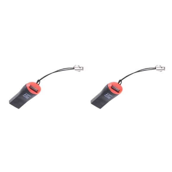 Sidaley Adaptadores de lector de tarjetas de memoria Mini Lanyard a adaptador USB 2.0 Reemplazo para tarjeta TF Type2 NO2