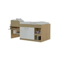 thumbnail image 1 of Cama Infantil MADIK Almendra con Estantes y Almacenamiento, Ahorro de Espacio, 1 of 7