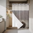 Bear No Hook Shower Curtain with Snap in Liner, Farmhouse Rustic ...